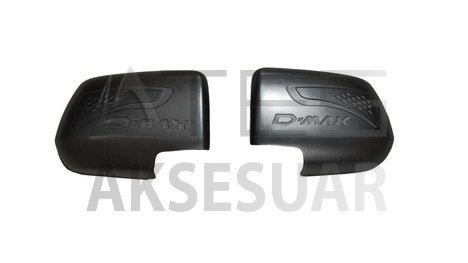 57b8bfbcc5cf0e0c66164a61c60de51e.jpg ISUZU D-MAX 2012-2017 مرآة غطاء أسود لوجولو - الصورة 1
