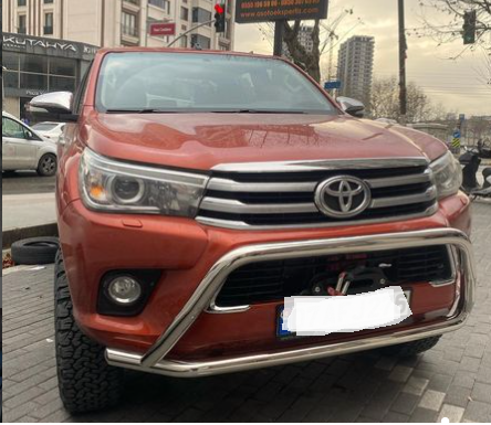 rrr.png Toyota Hilux أمامي كروم حماية - Görsel 1